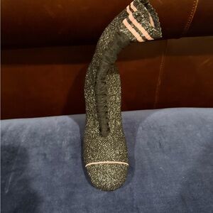 Fendi Glitter Black Heeled sock Boots